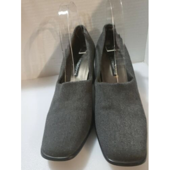 Liz Claiborne Gray Square Toe‎ Block heels  Shoes 9M - Picture 1 of 8